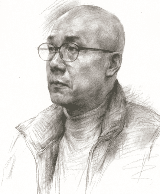 默写素描头像时，请看重庆美术培训画室美术生是如何合理刻画衣物的？
