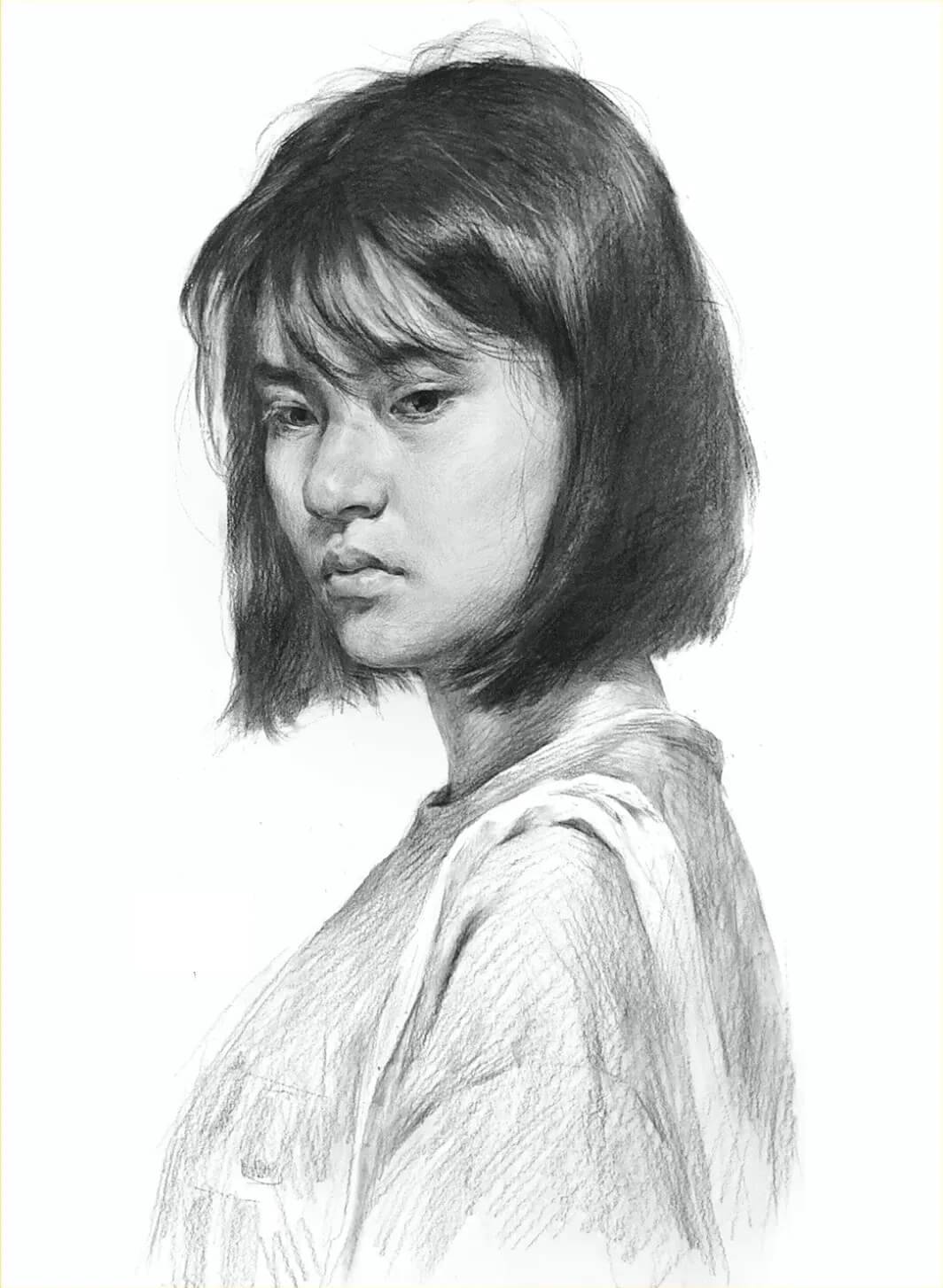 重庆美术培训学校素描干货分享|画人先画形，一步接一步!图八
