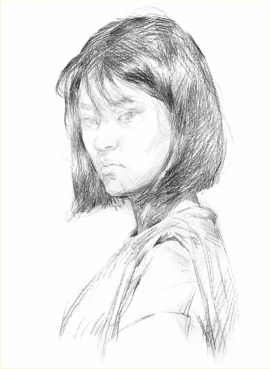 重庆美术培训学校素描干货分享|画人先画形，一步接一步!图三
