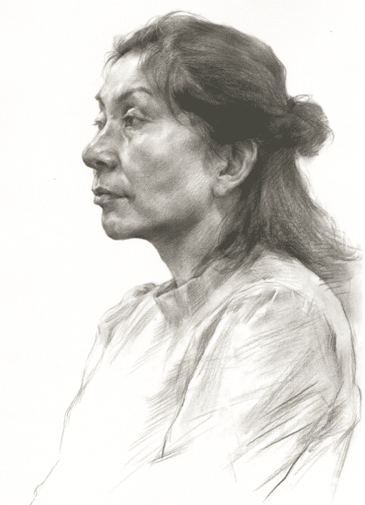 默写素描头像时，请看重庆美术培训画室美术生是如何合理刻画衣物的？
