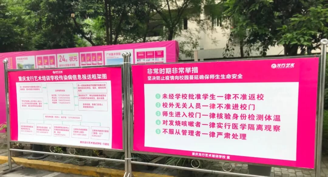 恭喜龙行艺术学校成为重庆首批获得复课资格的优秀培训机构！