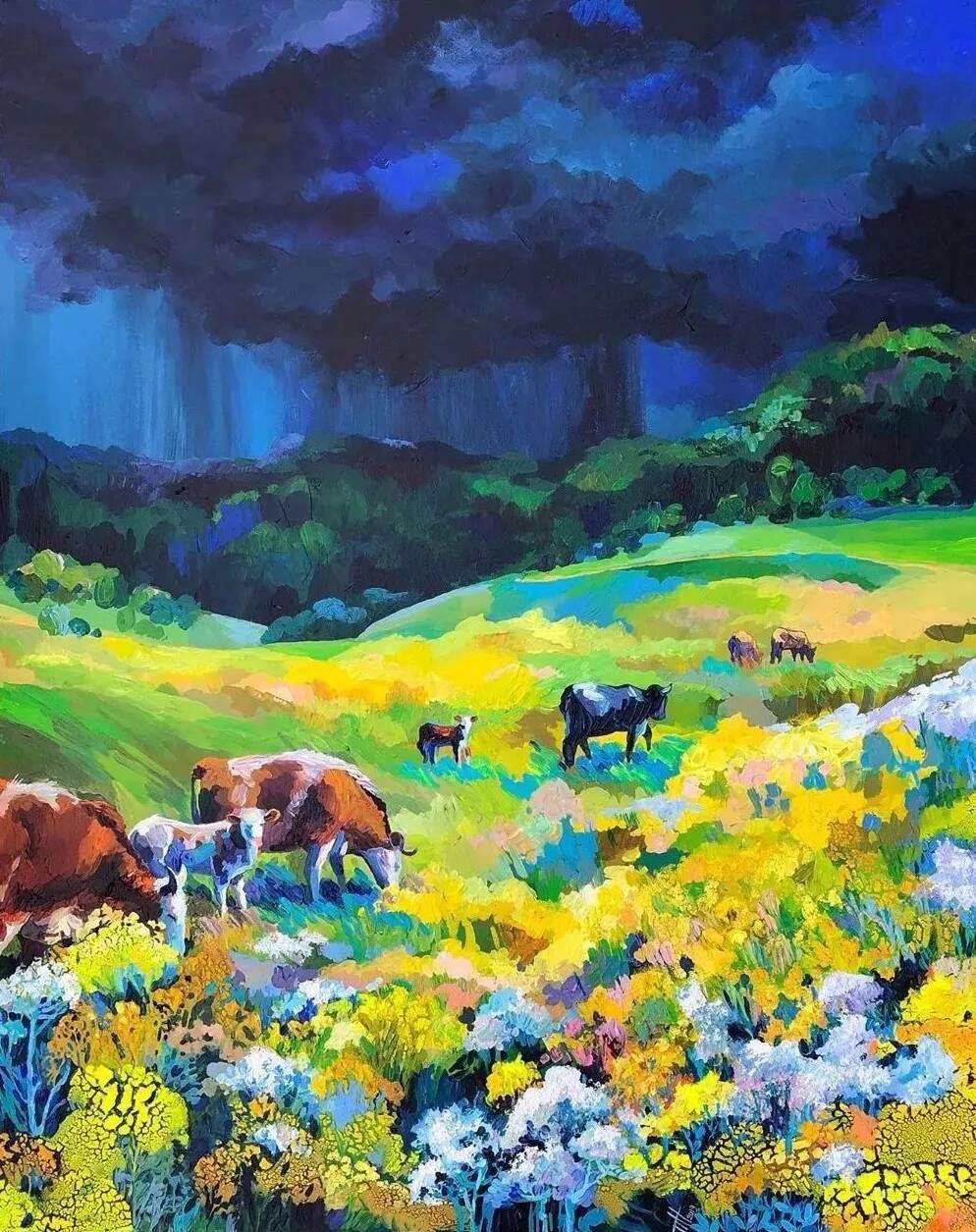 重庆美术培训画室带你来看一组，美到让人移不开眼的浪漫色彩画！