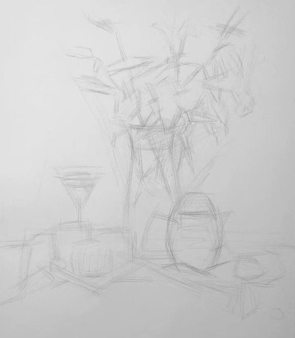不知道花卉素描怎么画？来看看别人是怎么画的