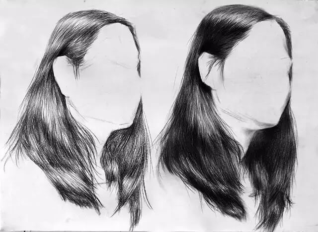 素描头像的发丝教学！跟着重庆美术集训画室老师看看吧，图五