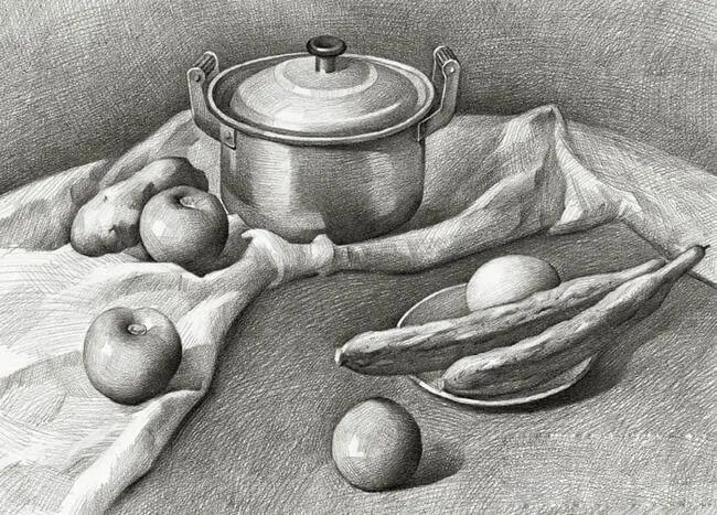 超过95分的素描静物要怎么画？这几点重庆画室考生要知道！