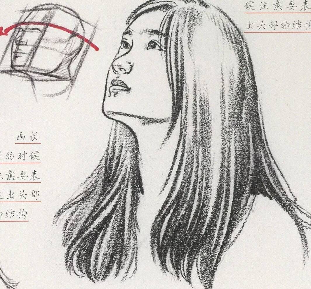 速写中多种类别发型不会画？今天重庆美术培训画室给你找齐了！