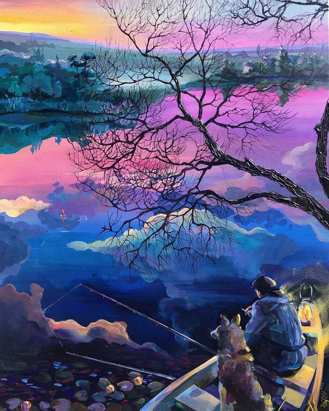 重庆美术培训画室带你来看一组，美到让人移不开眼的浪漫色彩画！
