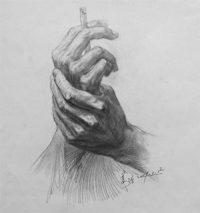重庆美术集训画室教你几招手的绘画，对速写和素描都有很大帮助！
